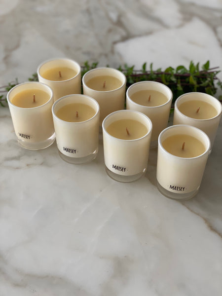 8 Individual Mini Zest and Zingiber Candles
