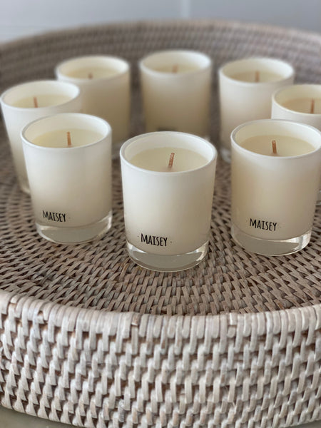 8 Individual Mini Cocos Tropikos Candles