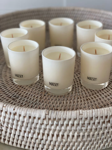 8 Individual Mini Cocos Tropikos Candles